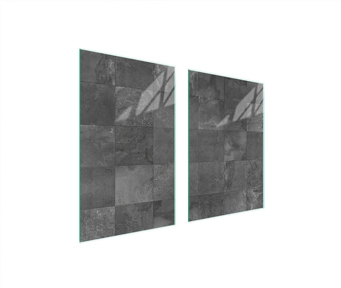 TMK ArtDeko - Snijplank - 65x52 cm - Glas - Grijs