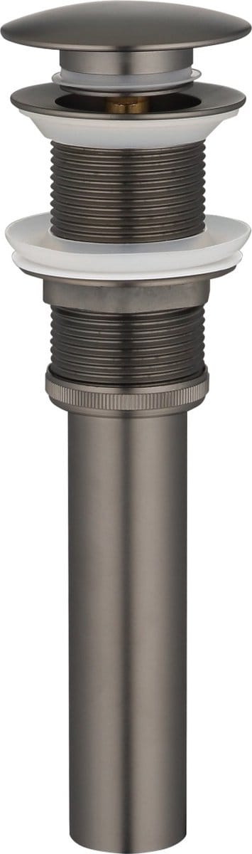 Mawialux Click waste afvoerplug - Zonder overloop - Gunmetal Grey