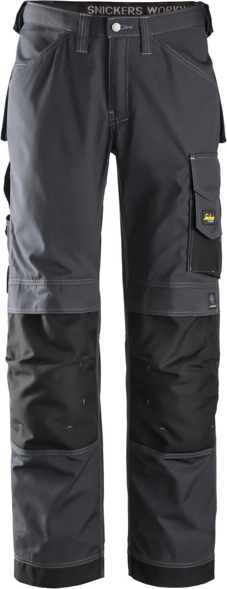 Snickers 3313 Rip-Stop Werkbroek - Staalgrijs/Zwart - 184