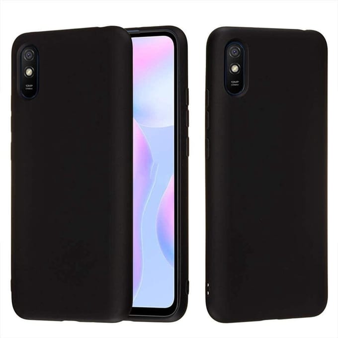 Silicone hoesje Geschikt voor: Xiaomi Redmi 9A -  zwart