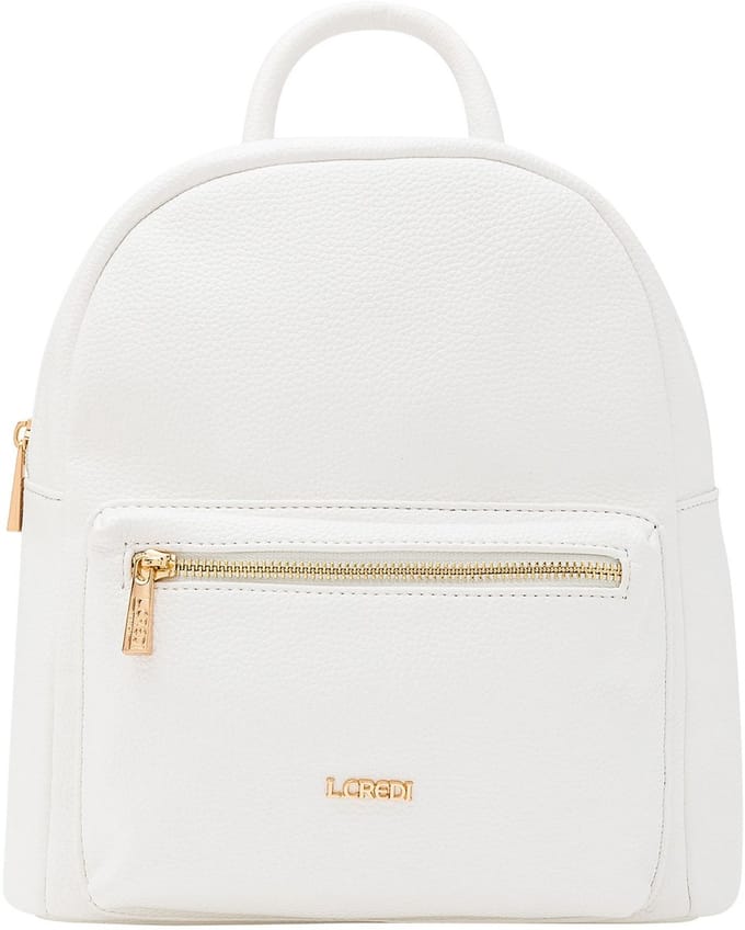 L.CREDI Boedapest rugzak 28 cm - weiß