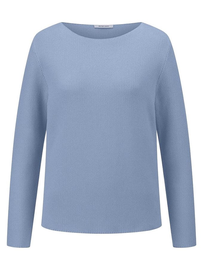 Trui boothals Van Peter Hahn blauw