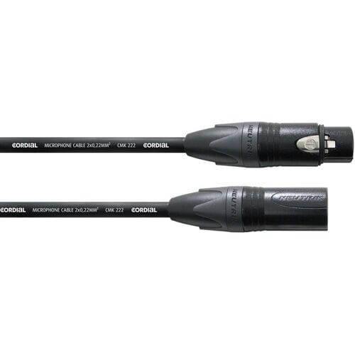 Cordial CMP FM Select Microfoonkabel – XLR mannelijk/vrouwelijk – Zwart