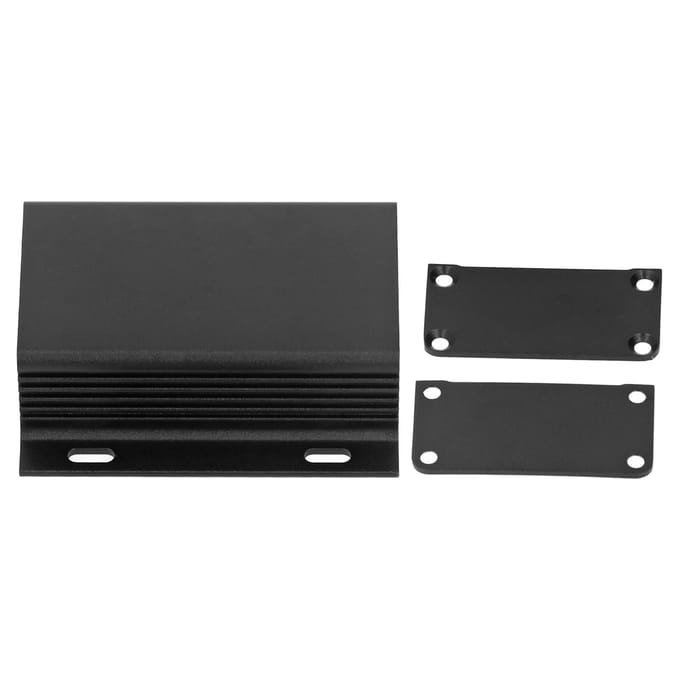 Aluminium Elektrische Doos Waterdichte Aansluitdoos Behuizing Geïntegreerd Type 25x71x80mm Zwart