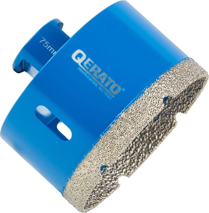 Qerato Diamantboor 75mm Droog - M14 - Tegelboor