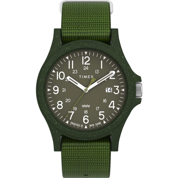 Timex Reclaim Ocean TW2V96000 Horloge - Nylon - Groen - Ø 40 mm