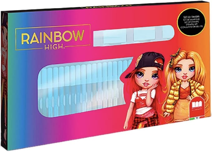 Multiprint - Rainbow High Color Set with Stamps 41 pcs.