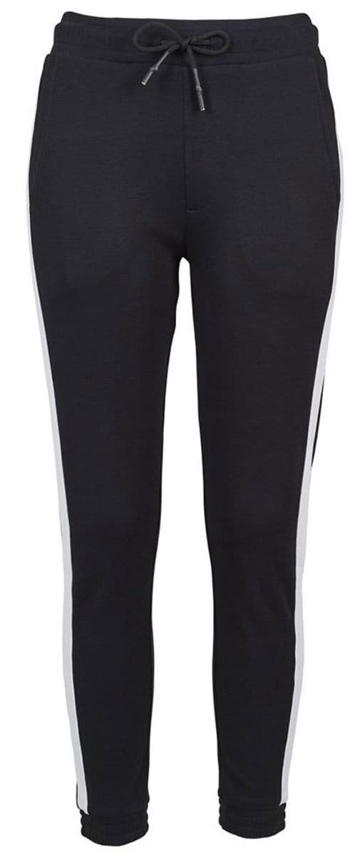 Build your Brand Ladies´ Interlock Jogpants BY103 - Black/White - XS