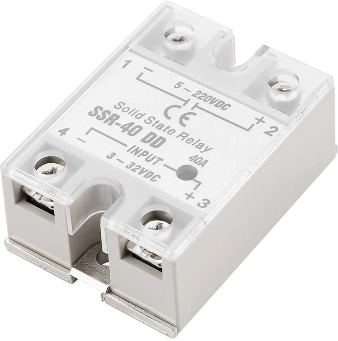 Dailygoody - Solid State Relay - 40A Duurzaam - Betrouwbaar - 5-220V DC - Voor industriële automatisering - Compact en efficiënt