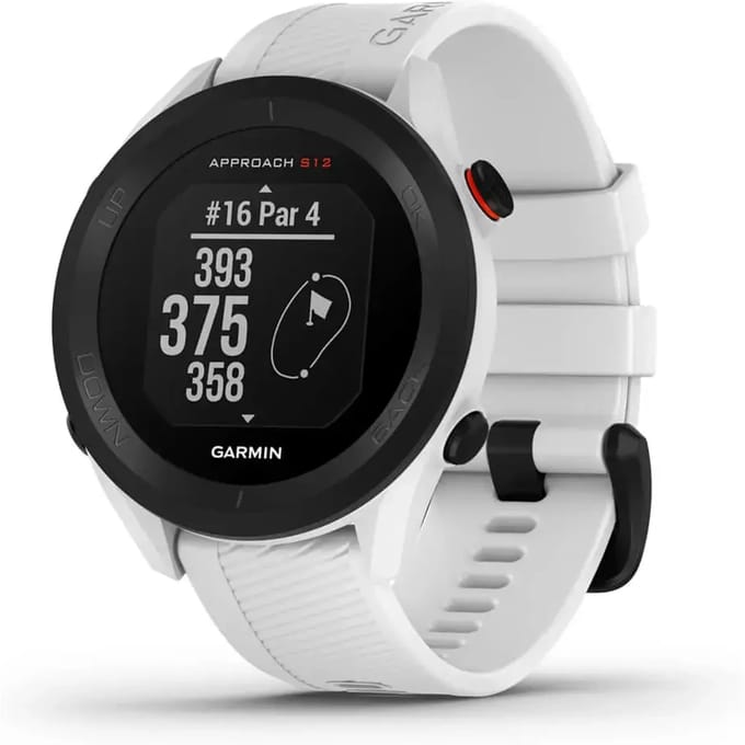 Garmin Approach S12 Smartwatch - Golfhorloge - Met GPS Tracker - Hoge Resolutie - 5ATM Waterdicht - Wit