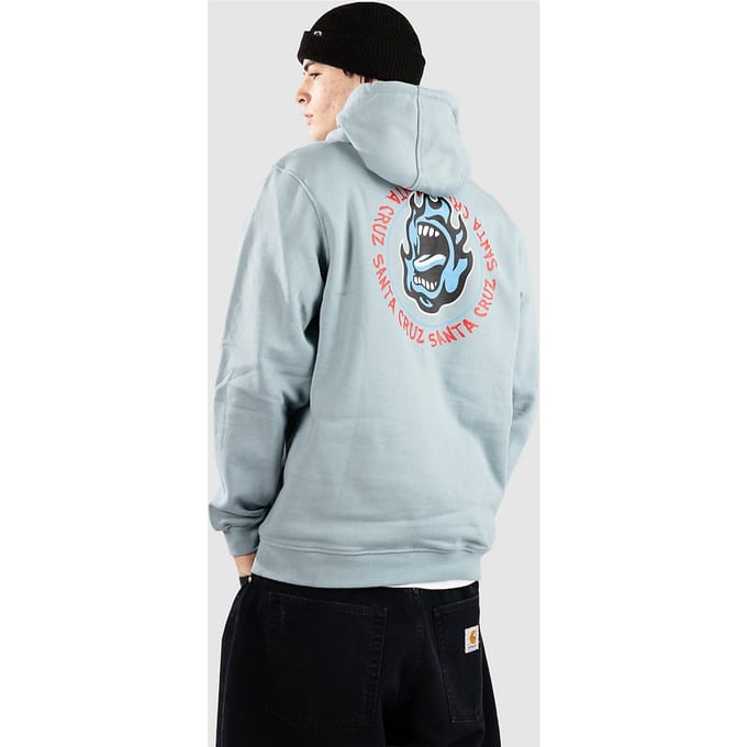 Santa Cruz BT Ringed Screaming Flame Hoodie blauw