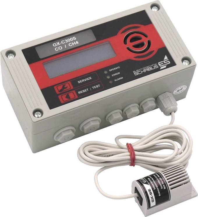 Schabus GX-C300S Koolmonoxidemelder Met interne sensor werkt op het lichtnet Detectie van Koolmonoxide