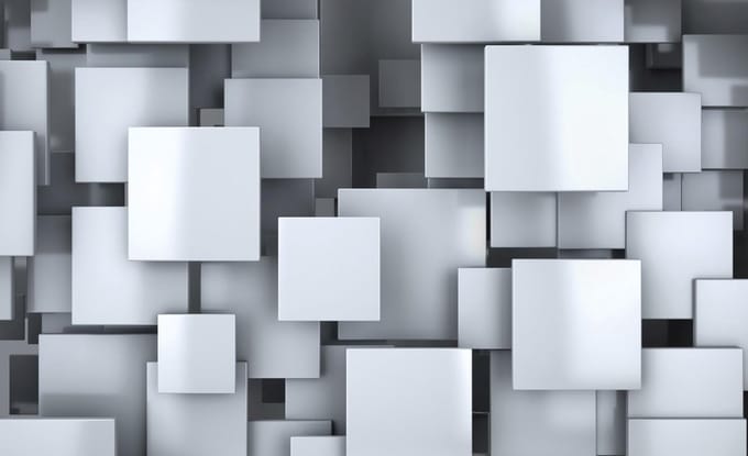 Abstract Squares Modern Photo Wallcovering