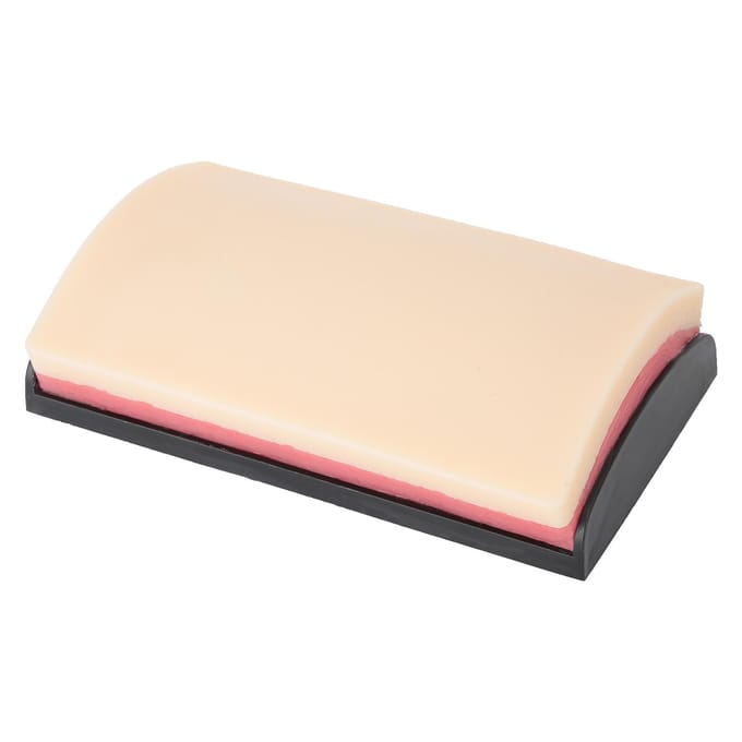 Simulatie Menselijke Huid Incisie Hechting Trainingsmodel Injectie Oefenpad Module beige