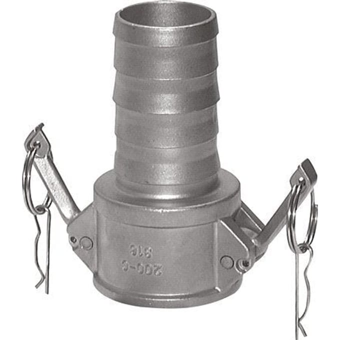 Camlock DN 120 (5'') Koppeling Messing met slangpilaar (127 mm) Type C MIL-C-27487