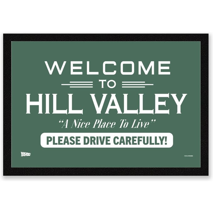 Back To The Future Welcome To Hill Valley Entrance Mat