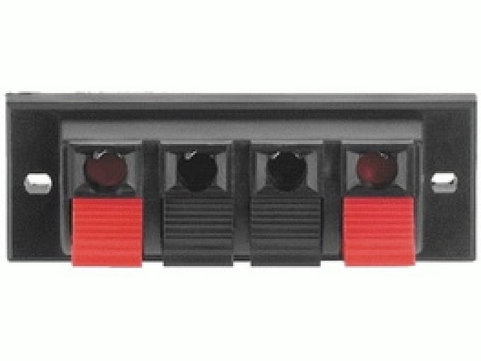 4-weg luidsprekerterminal – Drukknopconnector 65mm