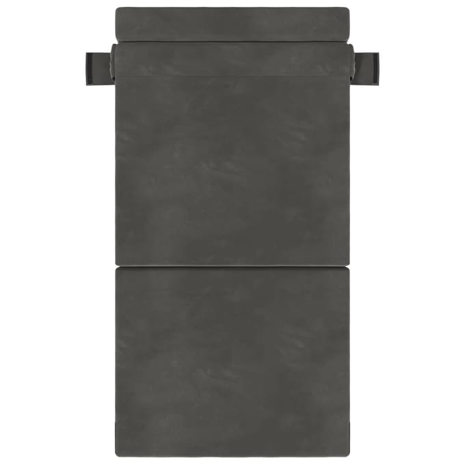 vidaXL - Vouwbare - Sofa - Bed - Donkergrijs - 70 - x - 80 - x - 60 - cm - Stof