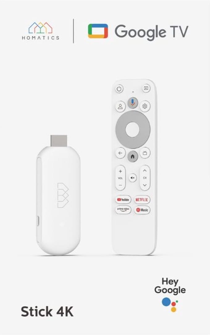 Homatics Google TV 14 Stick 4K UHD – Chromecast