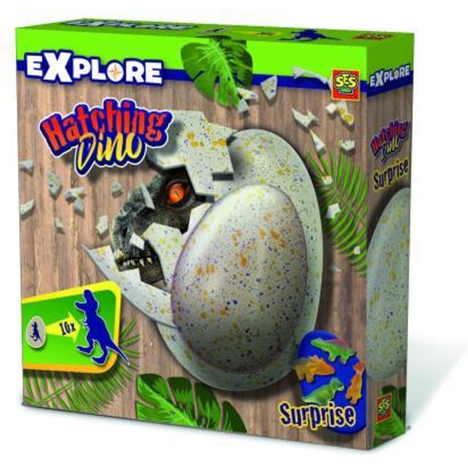 SES Creative - Explore - Dino Uitbroeden - Verrassingsei met Groeiende Dino - Dinosaurus Speelgoed