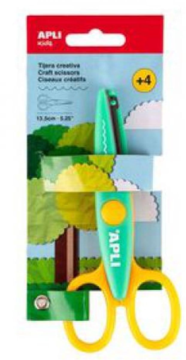 Apli Kartelschaar 13,5 cm Geel en Groen