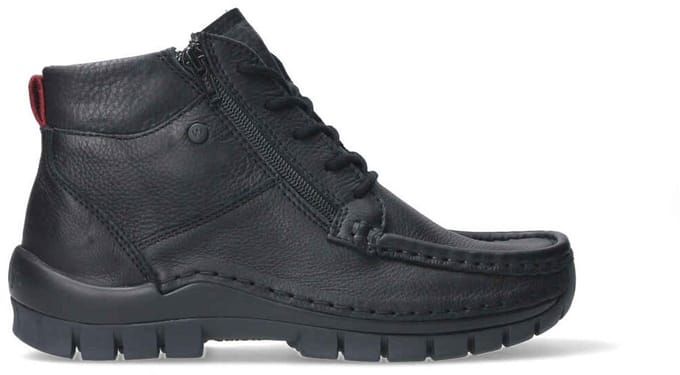 Enkellaarzen Wolky Boost Veterschoenen Hoog - zwart - Maat