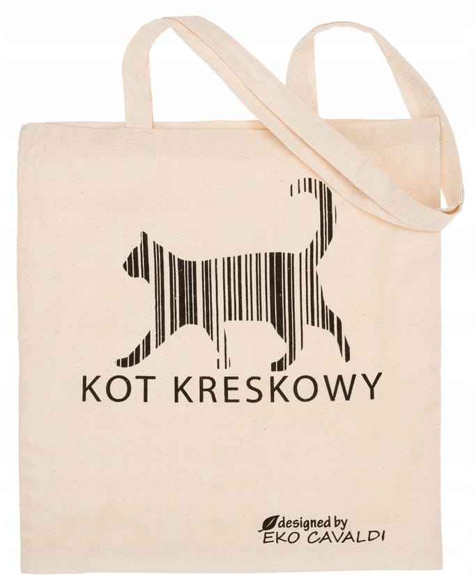 Merkloze Katoenen Shopper Tas met Kattenprint - Groot en Praktisch