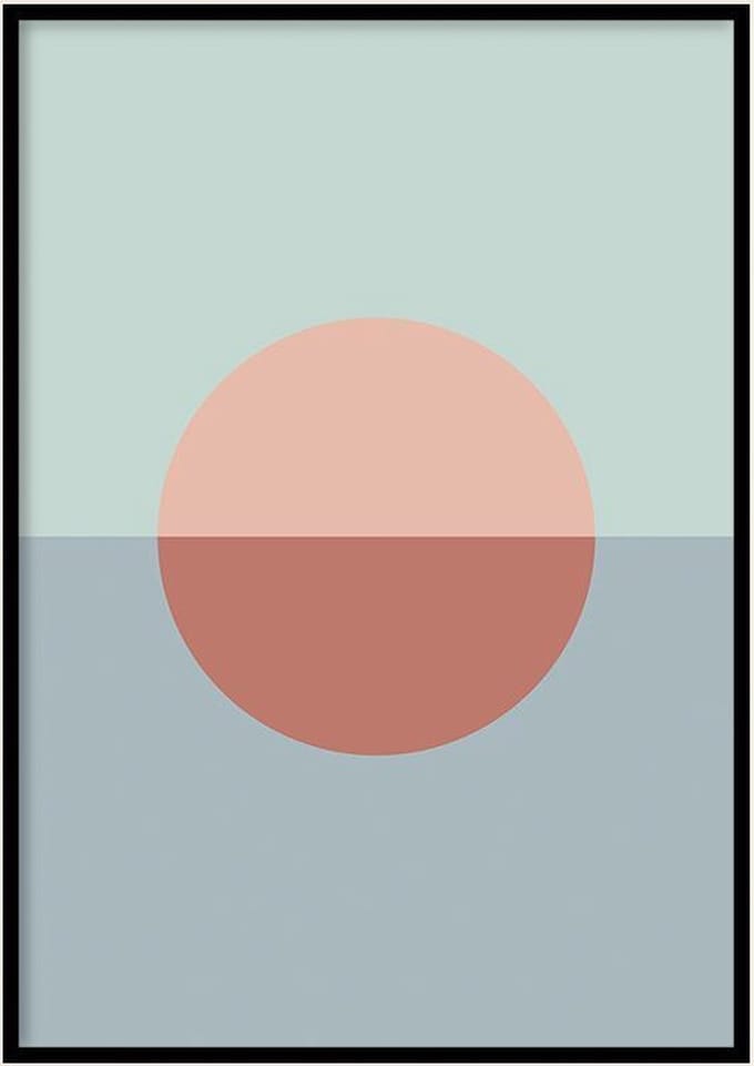 Poster Abstract Half - 30x40 cm - Abstract Poster - WALLLL