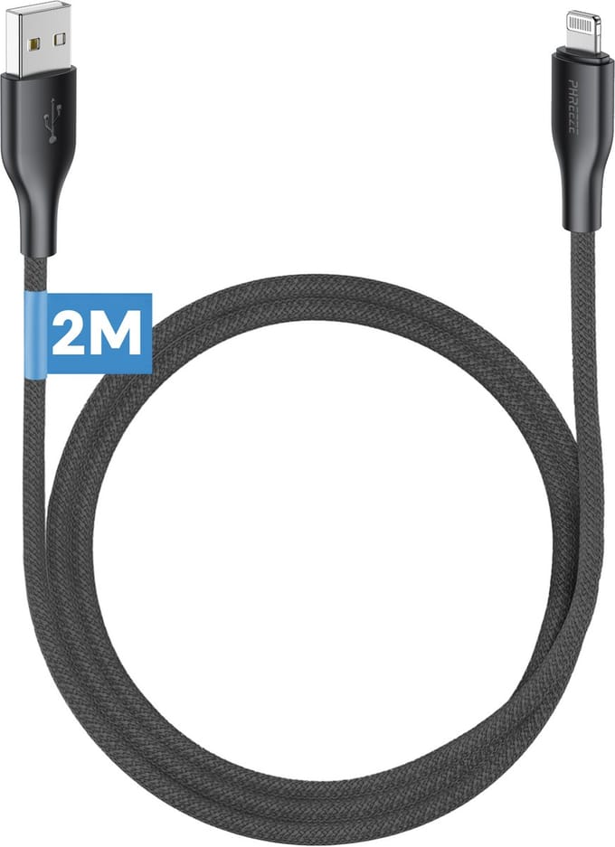 Oplader kabel geschikt voor iPhone - 2 meter - Kabel geschikt voor usb naar Lightning