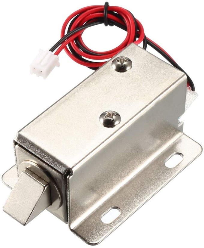 Elektromagnetisch Deurslot met Vergrendeling 12V DC voor Kasten en Deuren
