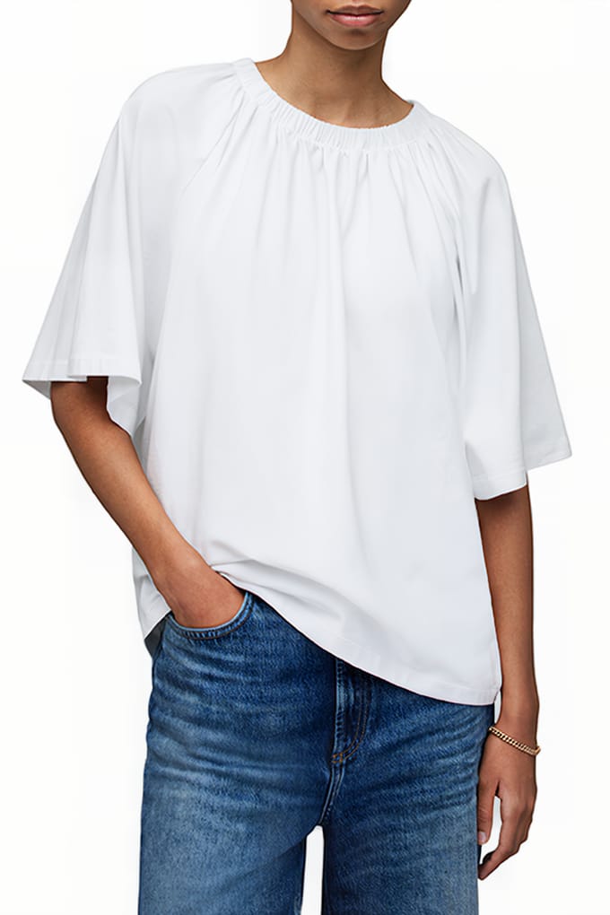 AllSaints Taylor Top Optic White Taglia: XS | Maglie Sportivi Outlet | Donna | Bianco