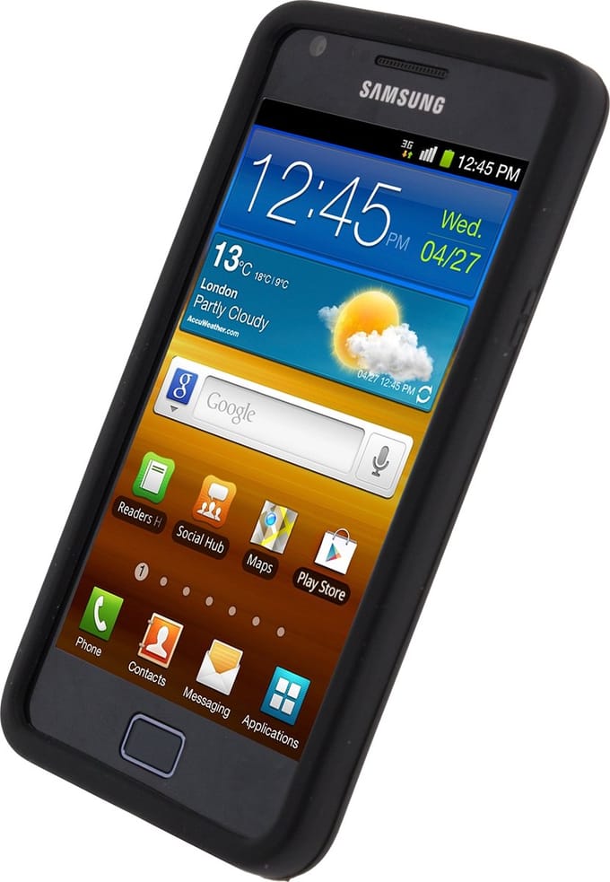 Xccess Silicon case Samsung i9100 Galaxy S II Black