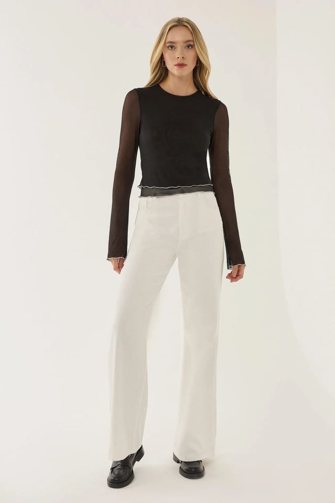 Semi-transparante Blouse