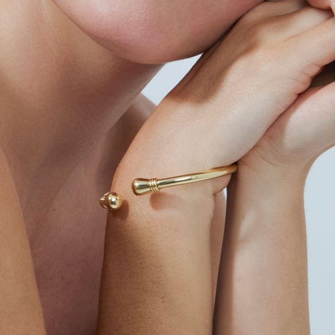 Luxenter armband afgewerkt in 18 karaat geel goud - Sanee