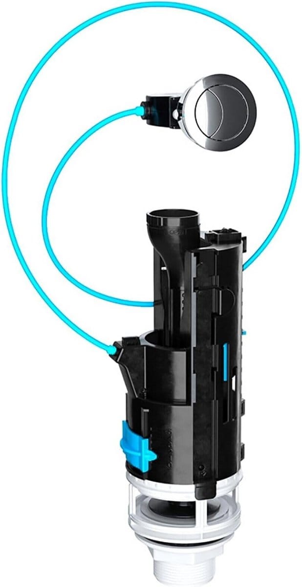 Universele Dubbele Spoeltoiletklep met Drukknop en 570mm Kabel