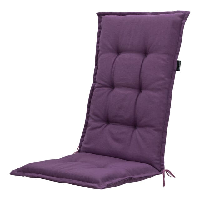 Madison - Tuinstoelkussen Hoge Rug Panama purple - Ca. 123x50 cm - Set van 4