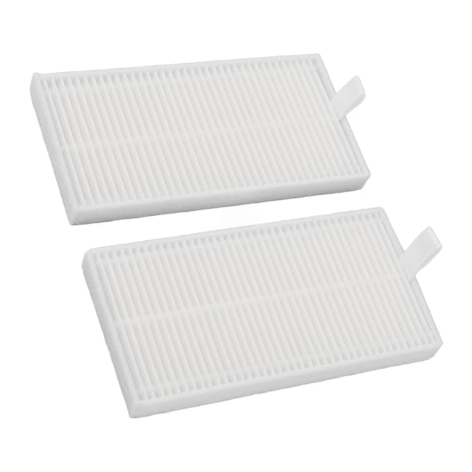 6 stuks Robotstofzuiger ABS Filters voor Midea V10 V12 W11 Perfecte Pasvorm Robotstofzuiger white