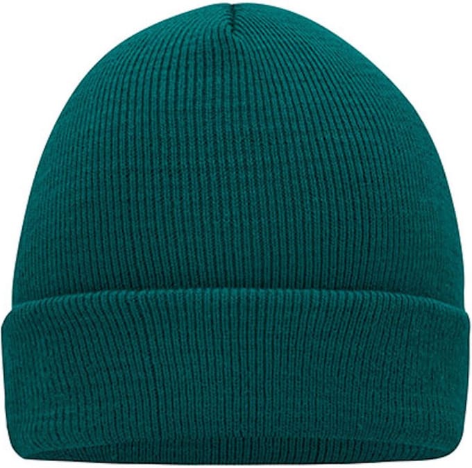 Myrtle Beach 'Knitted Cap' Beanie Donkergroen