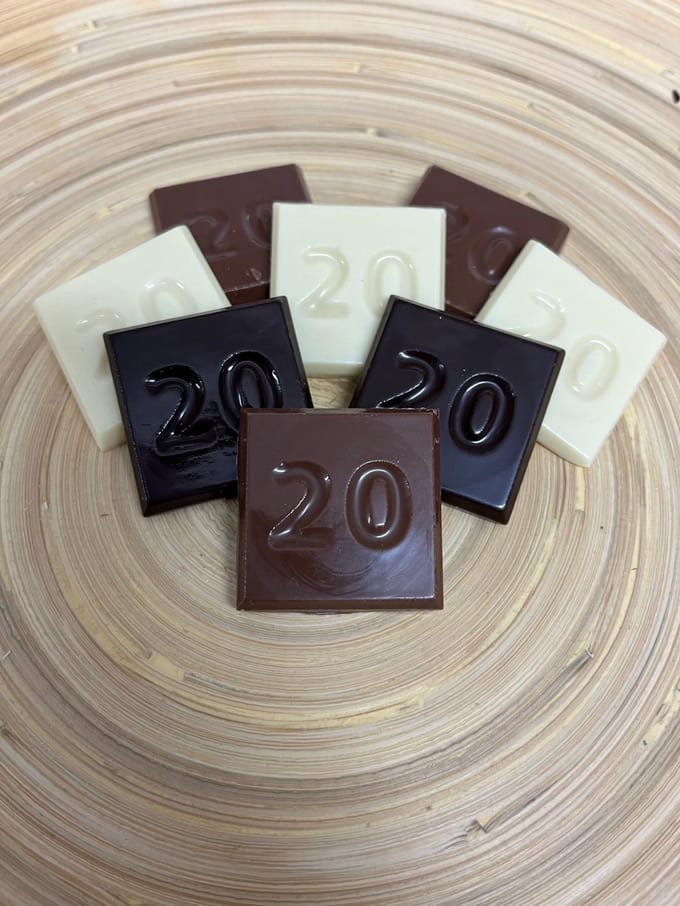 Callebaut - Chocolade cijfer 20 - Verjaardag - Smaak Mix