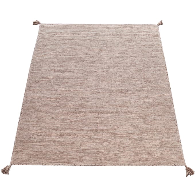 Handgeweven tapijt Kilian beige 80x150 cm