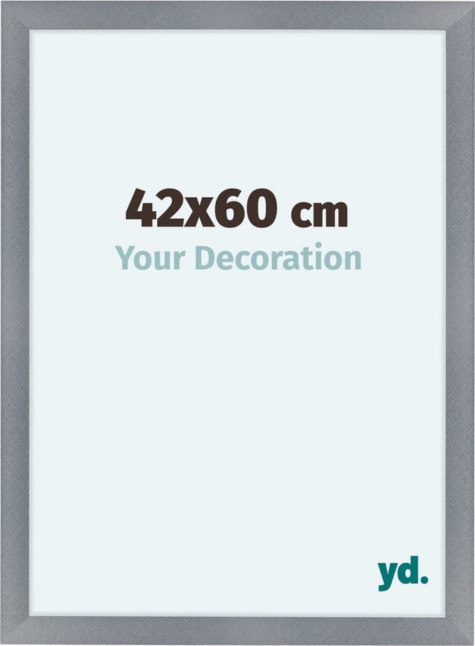 Your Decoration - Fotolijst 42x60 cm - MDF - Aluminium Geborsteld - Como
