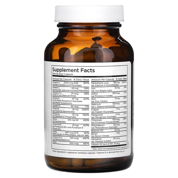 Metabolic Maintenance, Big One, avec fer, 90 capsules