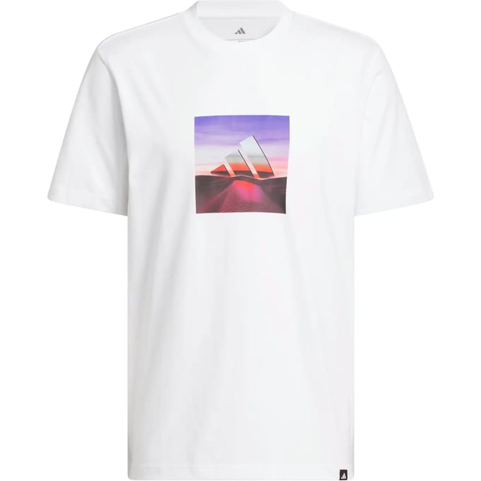 adidas T-shirt Heren Summer Heat Graphic Wit - Maat M