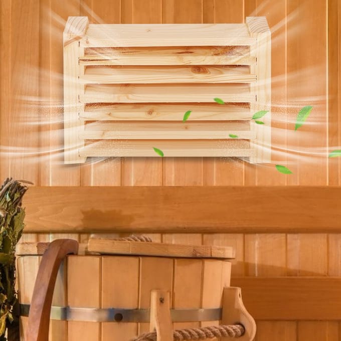 Grille de ventilation pour sauna, persiennes, accessoires pour sauna