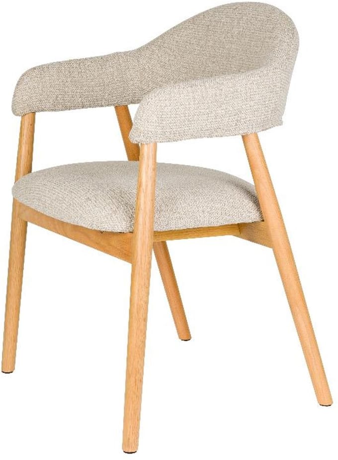 Clay fauteuil hout - lichtbruin
