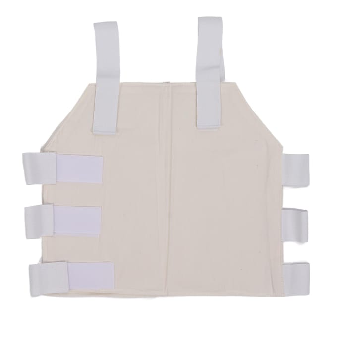 Sternum en Thorax Ondersteuning Ademend Comfortabel Ribben Borstbrace white