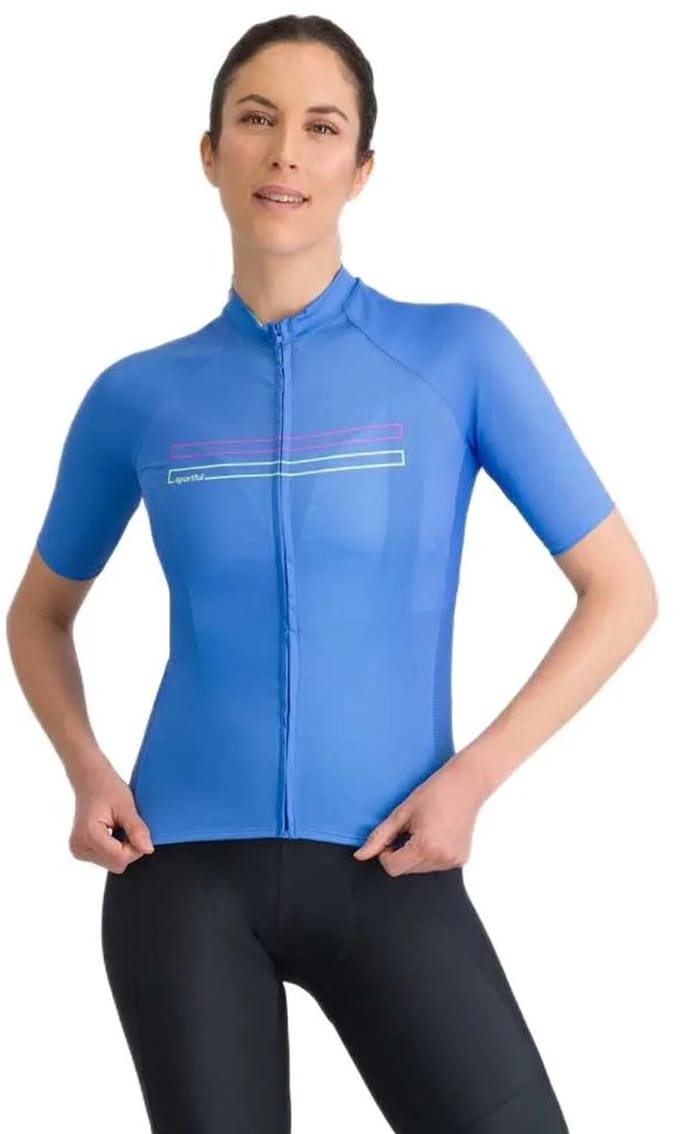 Sportful Starlight 2 Korte Mouw Wielertrui Blauw M Vrouw