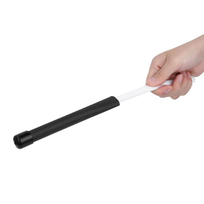 1 Paar Jazz Drum Nylon Borstel Intrekbare Drumstok Percussie Instrument Onderdelen white