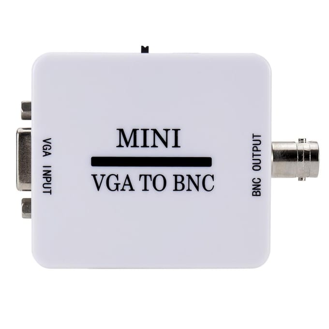 Mini VGA naar BNC Video Converter Box VGA naar BNC Adapter Converter Digitale Switcher Box voor HDTV wit