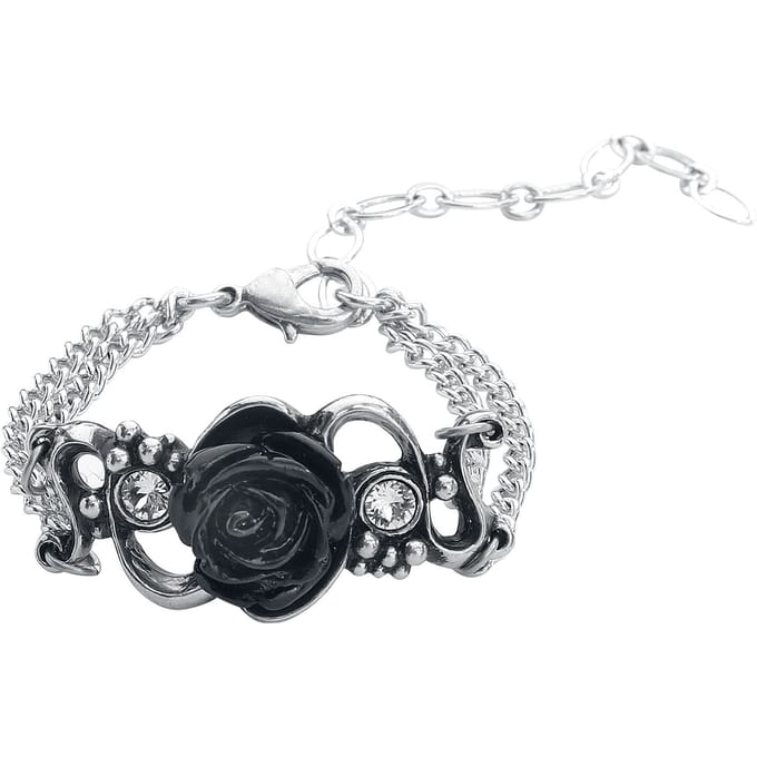 Alchemy Gothic - Gothic Armband - Bacchanal Rose - voor Vrouwen - zilverkleurig